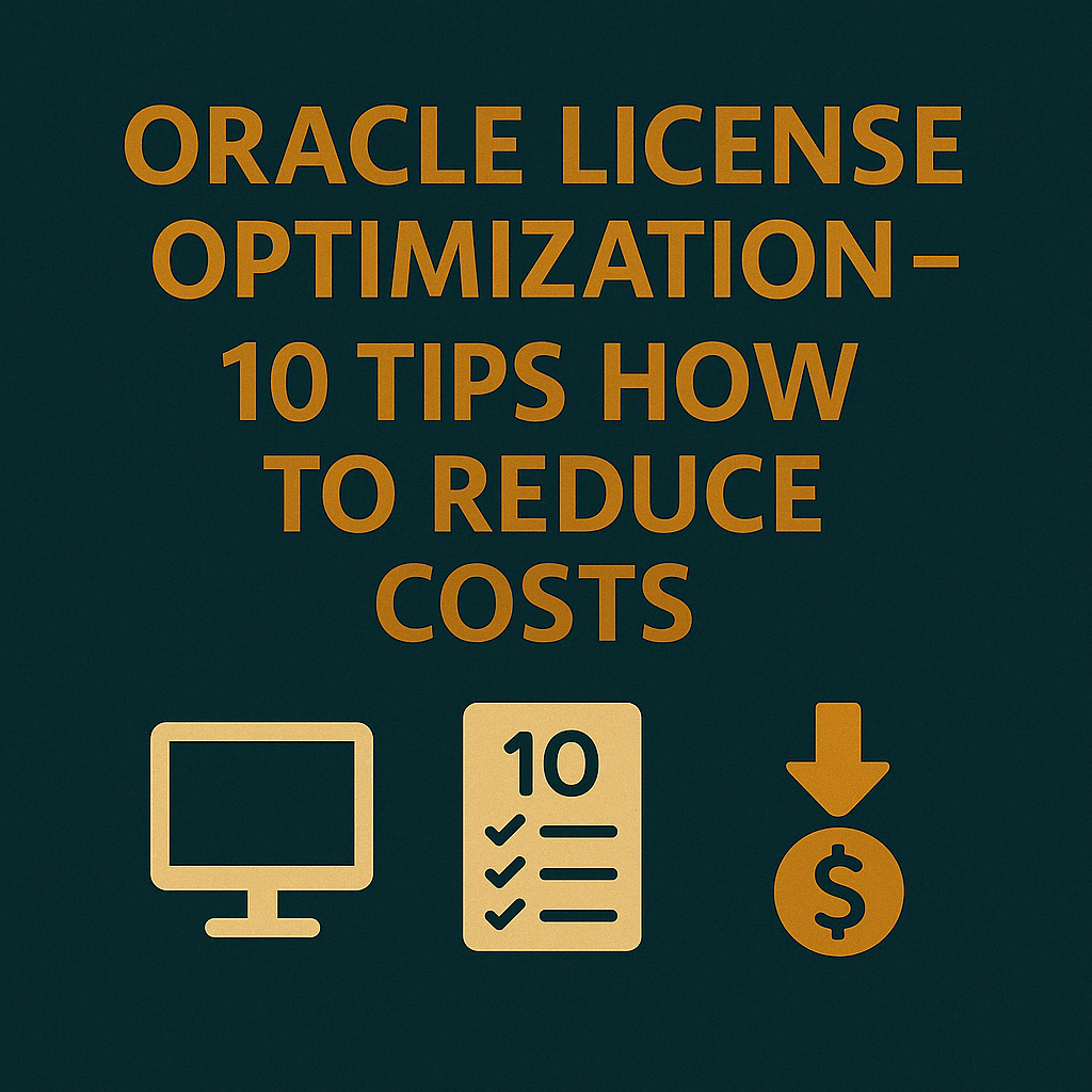 Oracle License Optimization - 10 Tips How To Reduce Costs