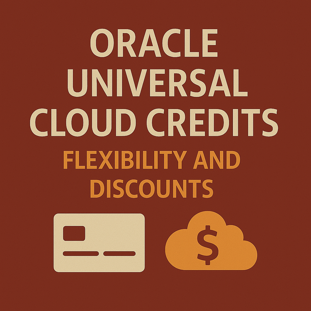 Oracle Universal Cloud Credits - Flexibility and Discounts