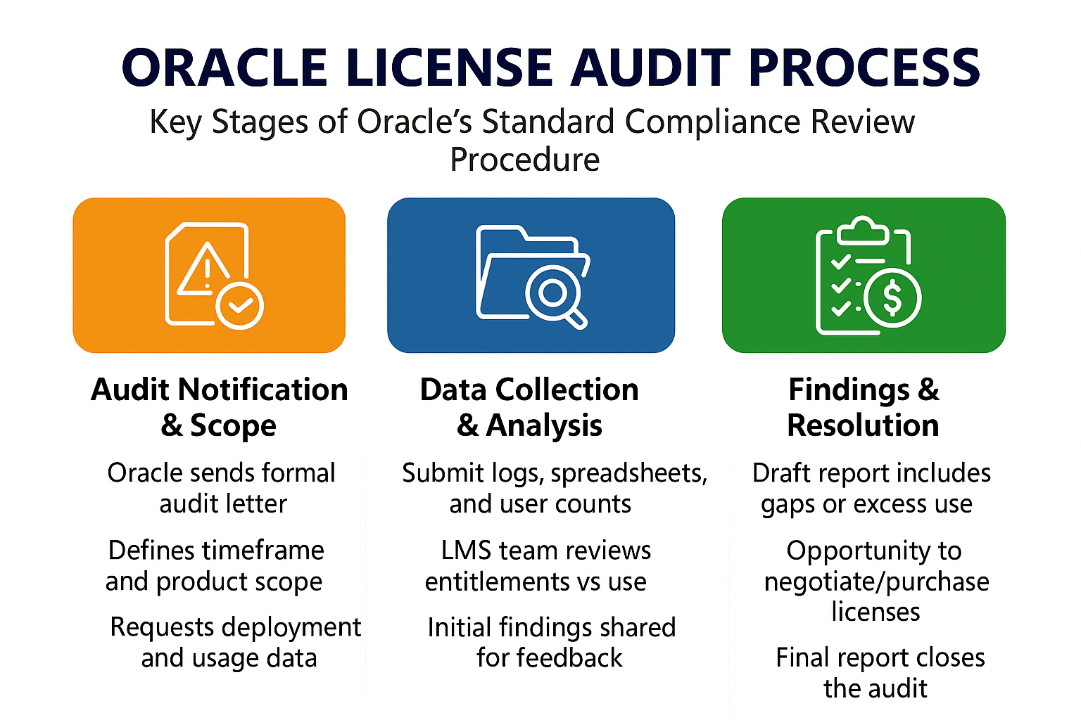 Oracle License Audit Process
