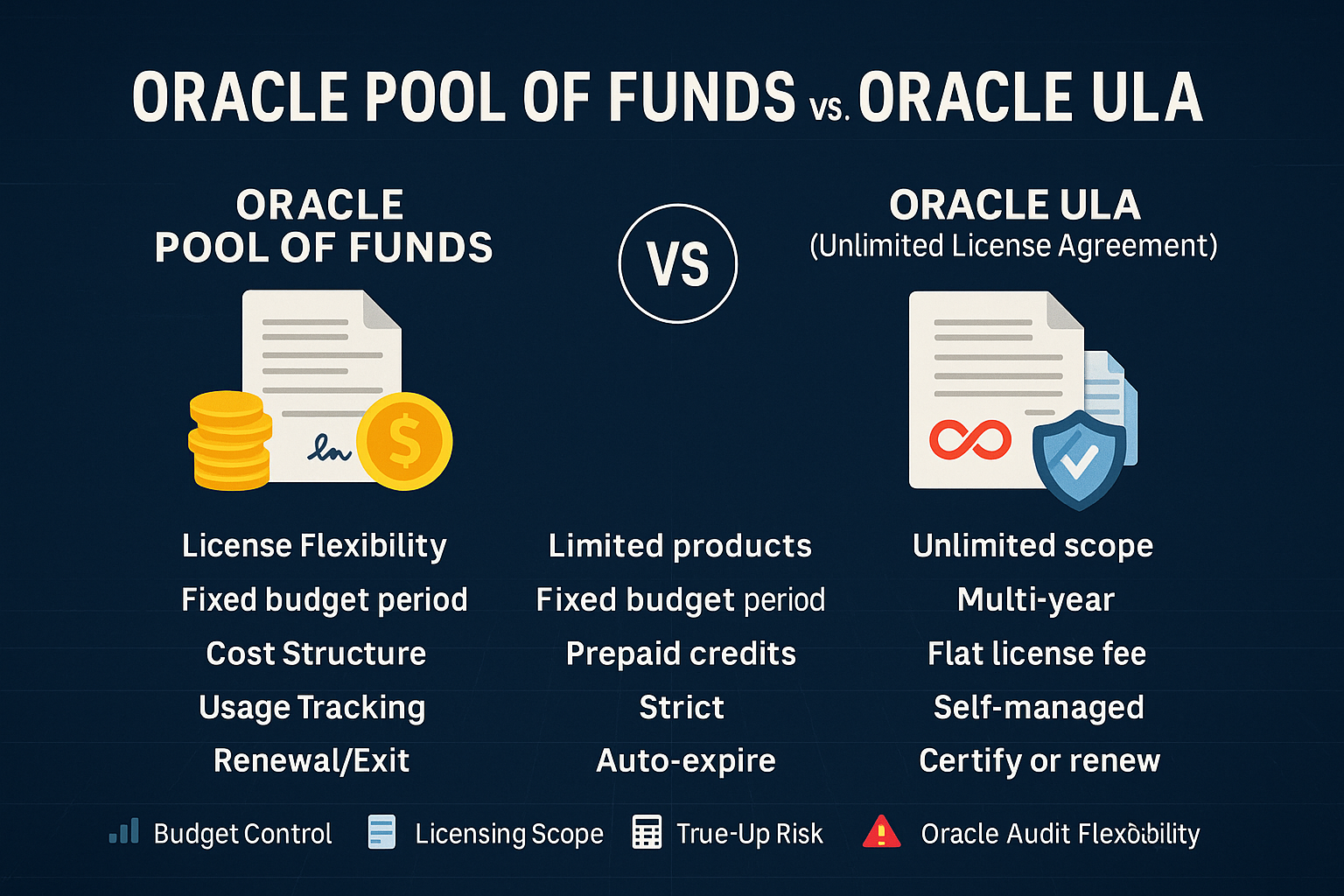 Oracle Pool of Funds vs. Oracle ULA
