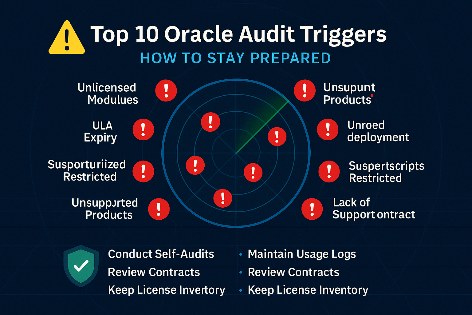 Top 10 Oracle Audit Triggers: How to Stay Prepared