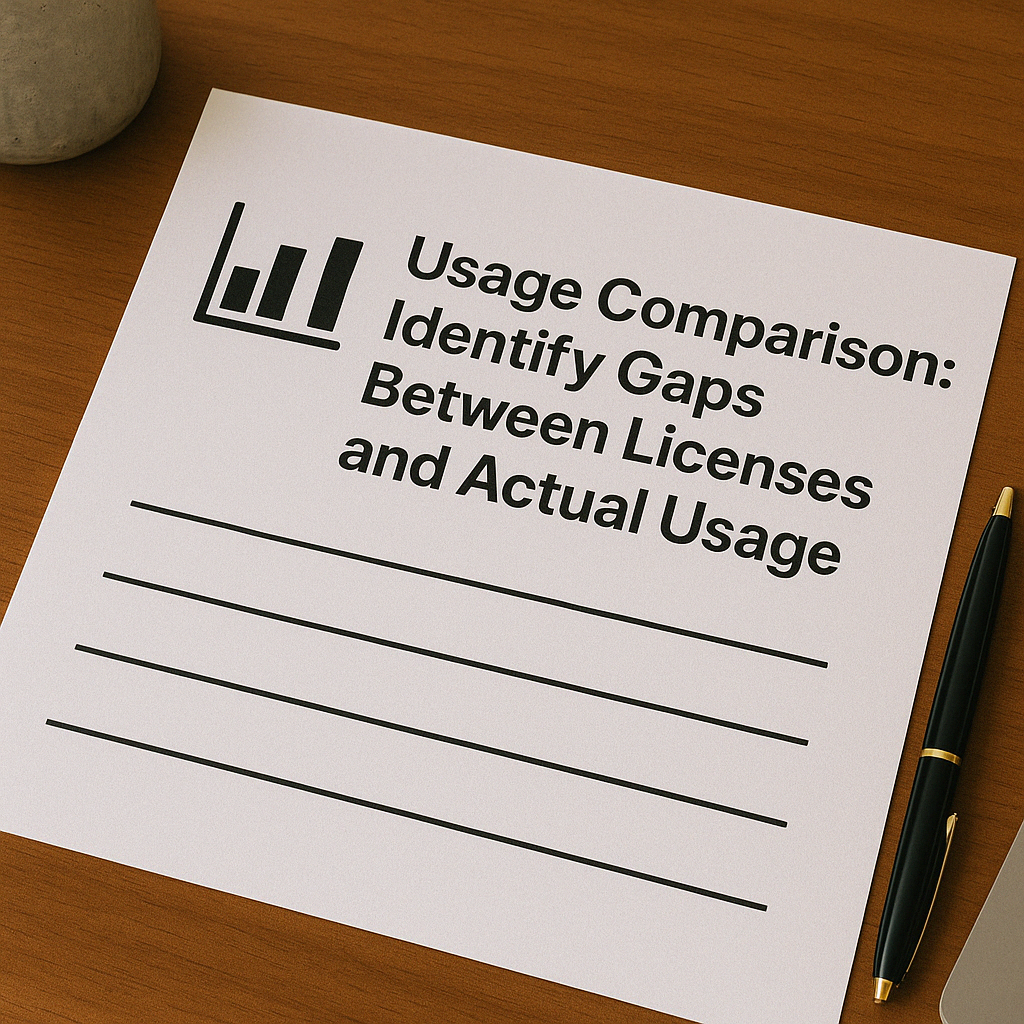 Usage Comparison Identify Gaps Between oracle Licenses Owned and Actual Usage