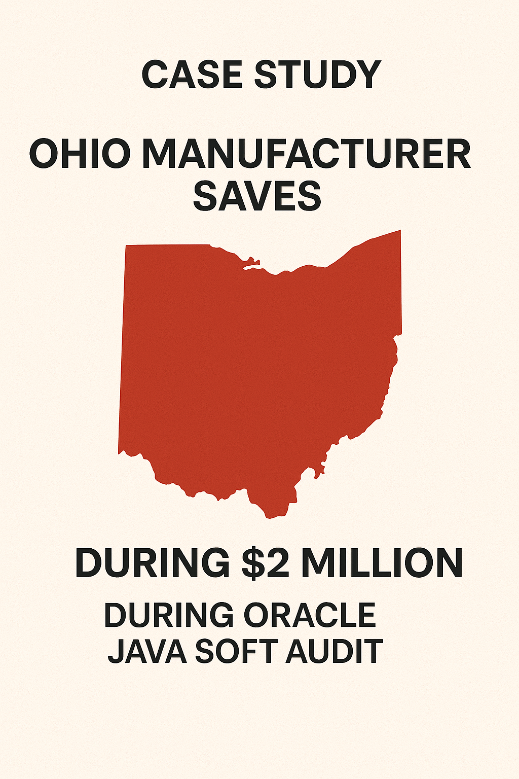 Case Study Ohio Manufacturer Saves $2 Million During Oracle Java Soft Audit