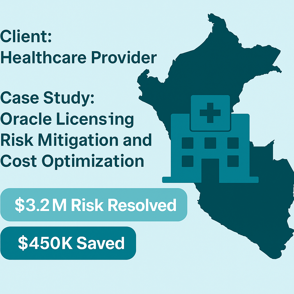Case Study Oracle Licensing Risk Mitigation and Cost Optimization – $3.2M