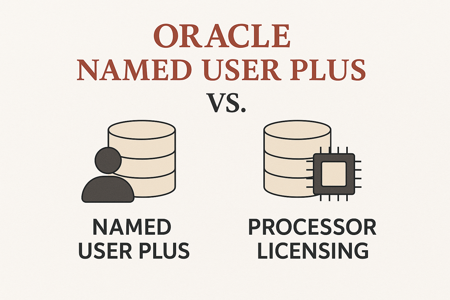 Oracle Named User Plus vs. Processor Licensing – Which Model is Right for You