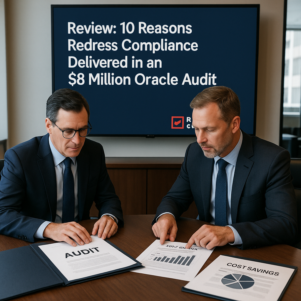 Review 10 Reasons Redress Compliance Delivered in an $8 Million Oracle Audit